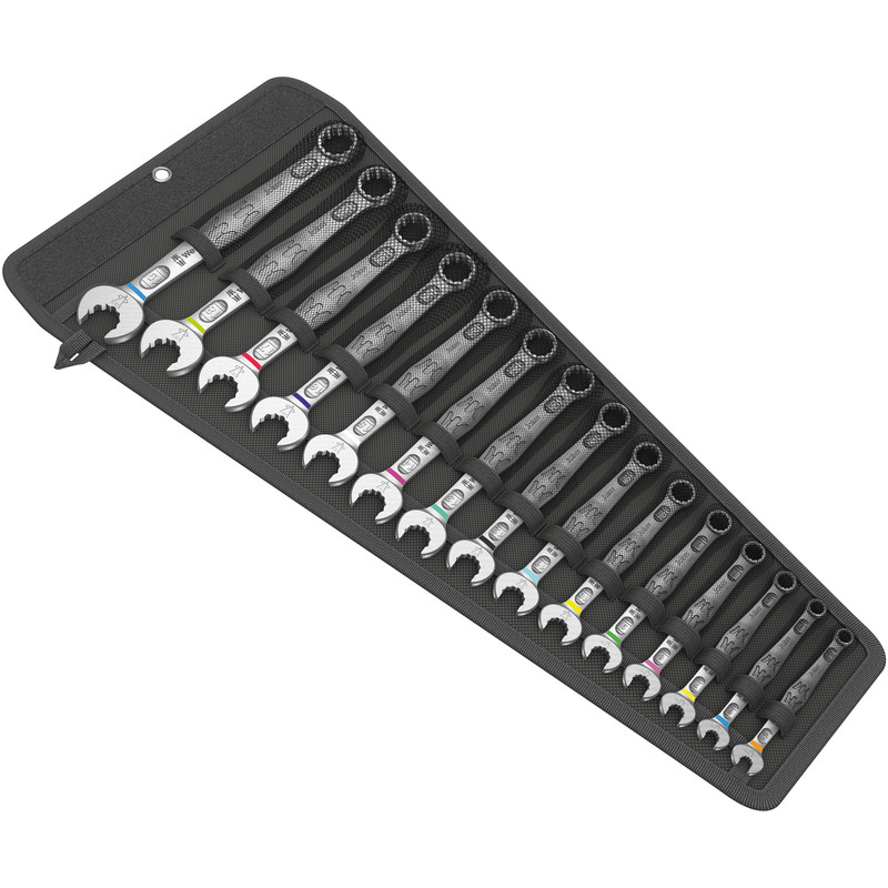 Wera Joker Combination Wrench Set, 15 pcs w/ Storage Case (6003 Joker 15 Set 1)