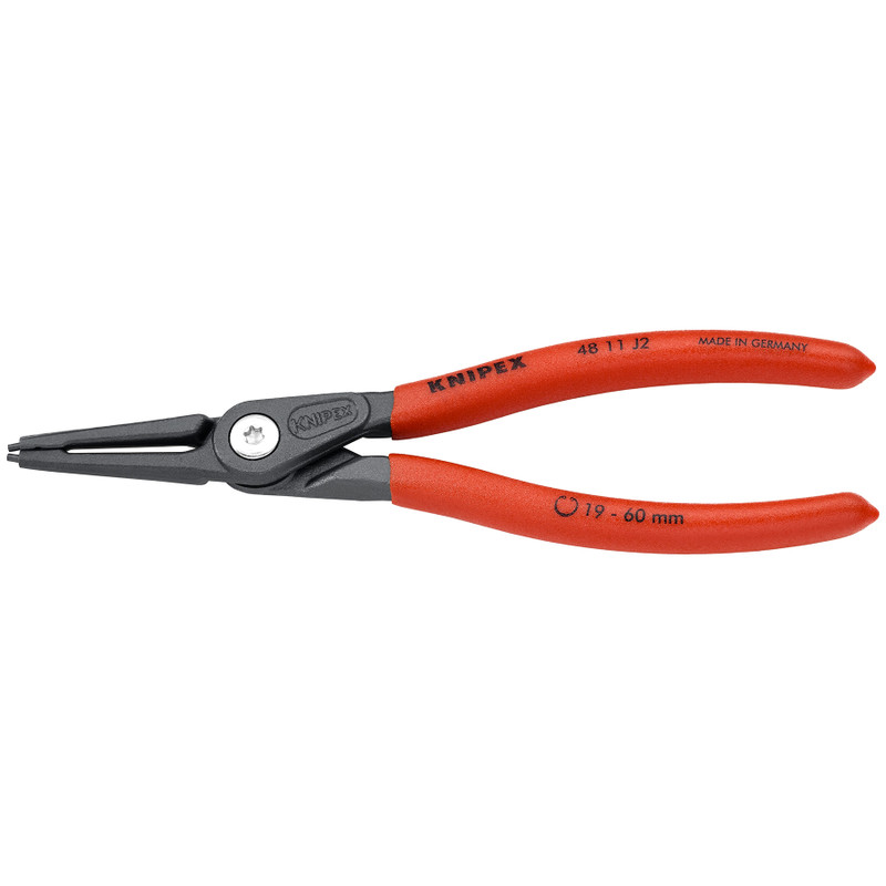 KNIPEX Precision Circlip Pliers, Internal 19-60 mm, Straight (48 11 J2)