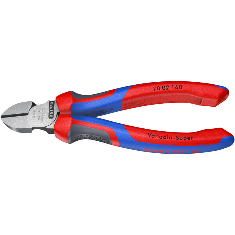 KNIPEX Diagonal Cutters, Comfort-Grip, 6-1/4" (70 02 160)
