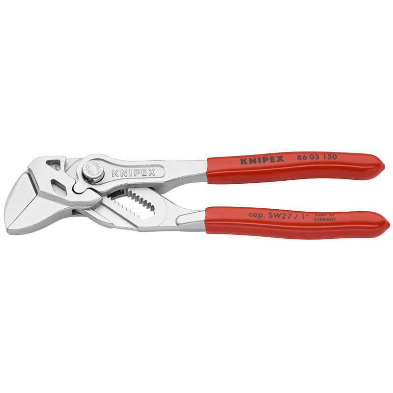 KNIPEX Pliers Wrench, Chrome, 6" (86 03 150)