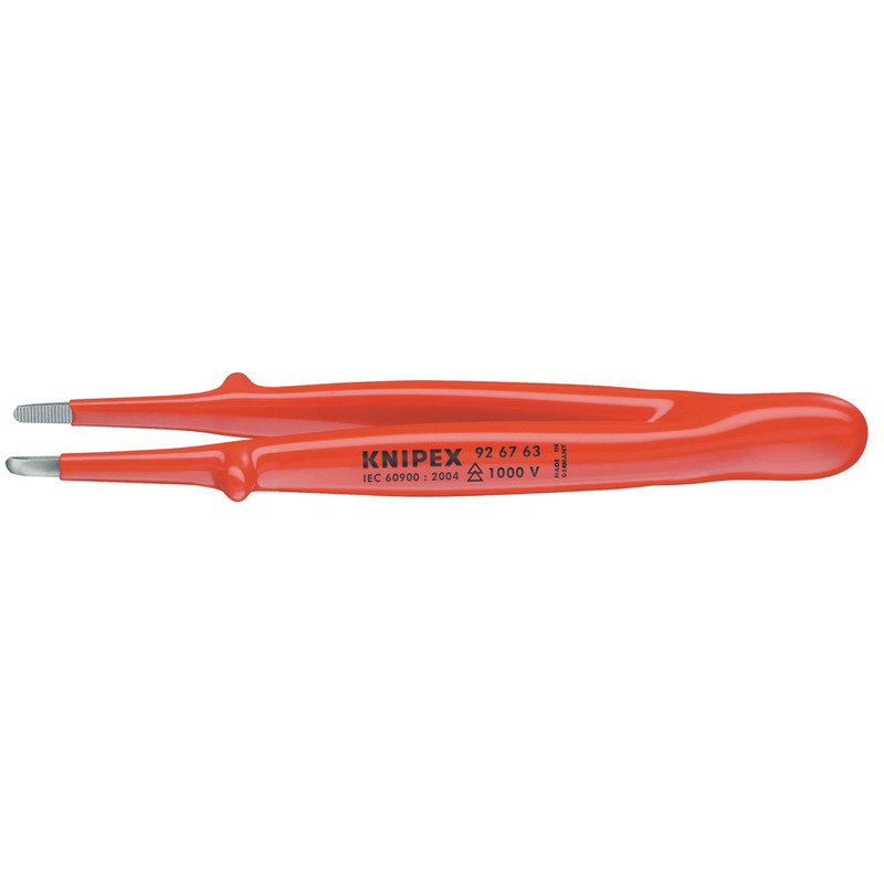 KNIPEX Precision Insulated Tweezers, 5-3/4" (92 67 63)