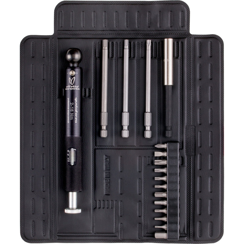 Effetto Mariposa Giustaforza II Deluxe Torque Wrench, 2-16 Nm, Set w/ Roll-Up Case (EMCHGF2B216)