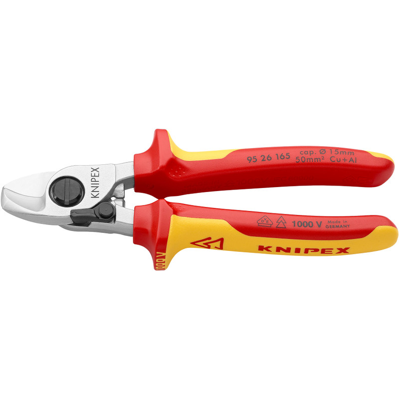 KNIPEX Cable Shears, VDE Insulated, 6-1/2" (95 26 165)