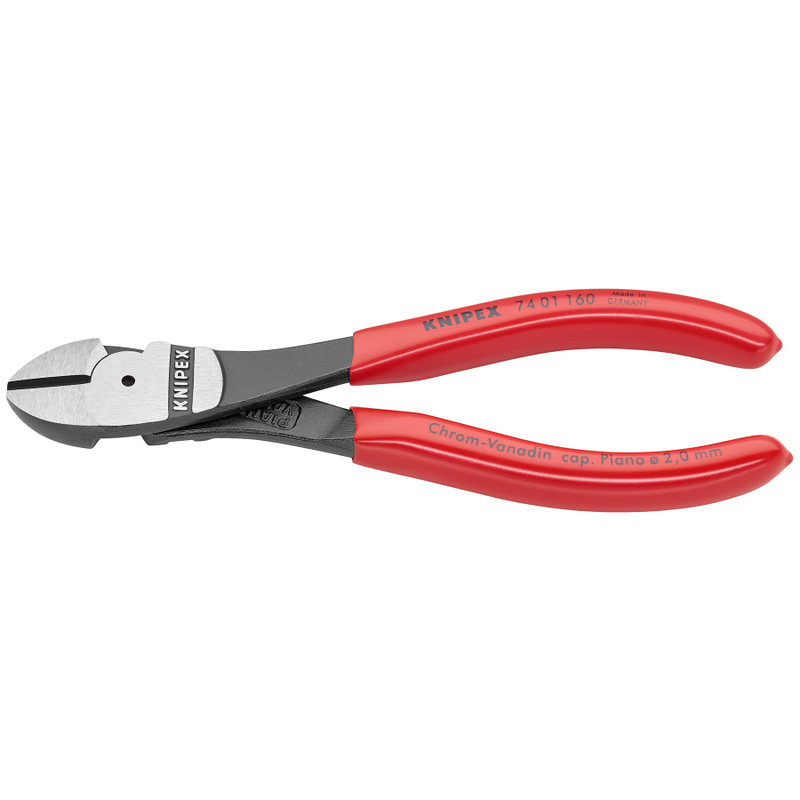KNIPEX High-Leverage Diagonal Cutters, 6-1/4" (74 01 160)
