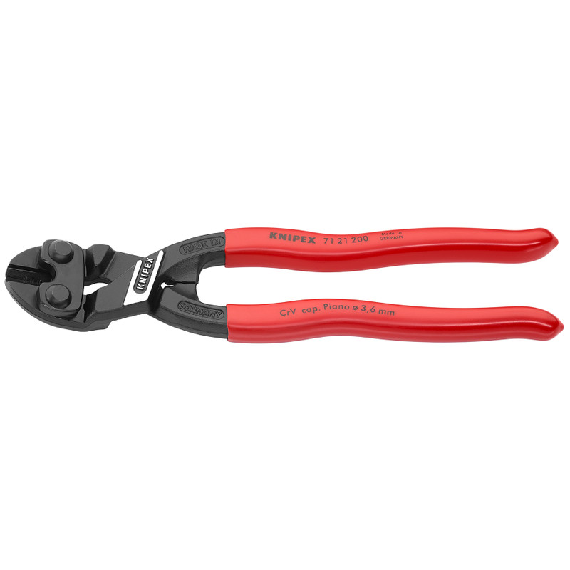 KNIPEX CoBolt® Compact Bolt Cutters, 20° Angled, 8" (71 21 200)