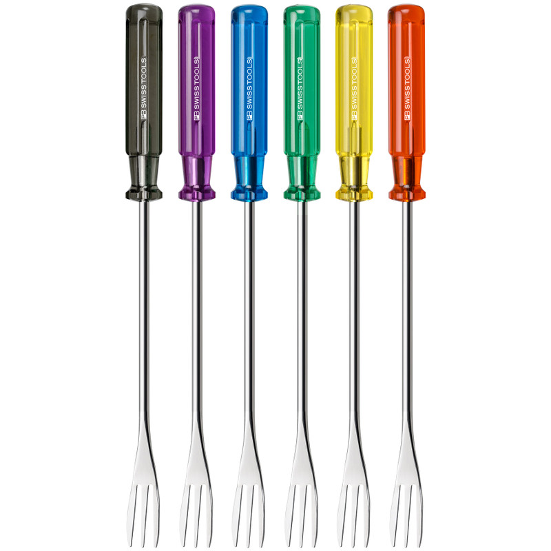 PB Swiss Fondue Fork Set, 3-Tine Cheese, 6 pcs (PB 4040.SET)