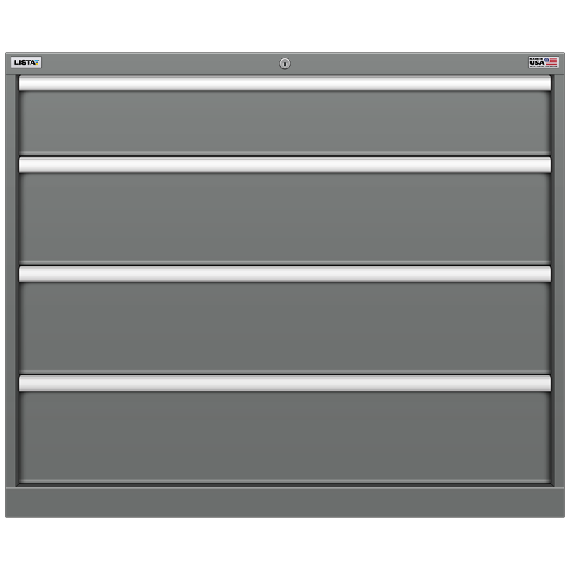 LISTA Stationary Cabinet, 4 Drawer, 40.3" W 28.5" D 33.5" H (HW0750-0404F)