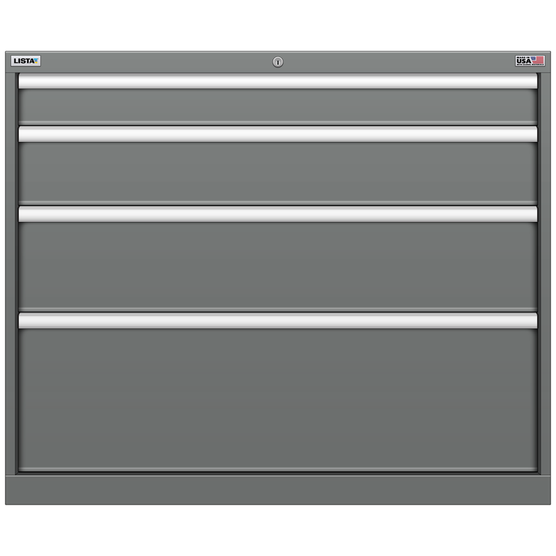 LISTA Stationary Cabinet, 4 Drawer, 40.3" W 28.5" D 33.5" H (HW0750-0402F)