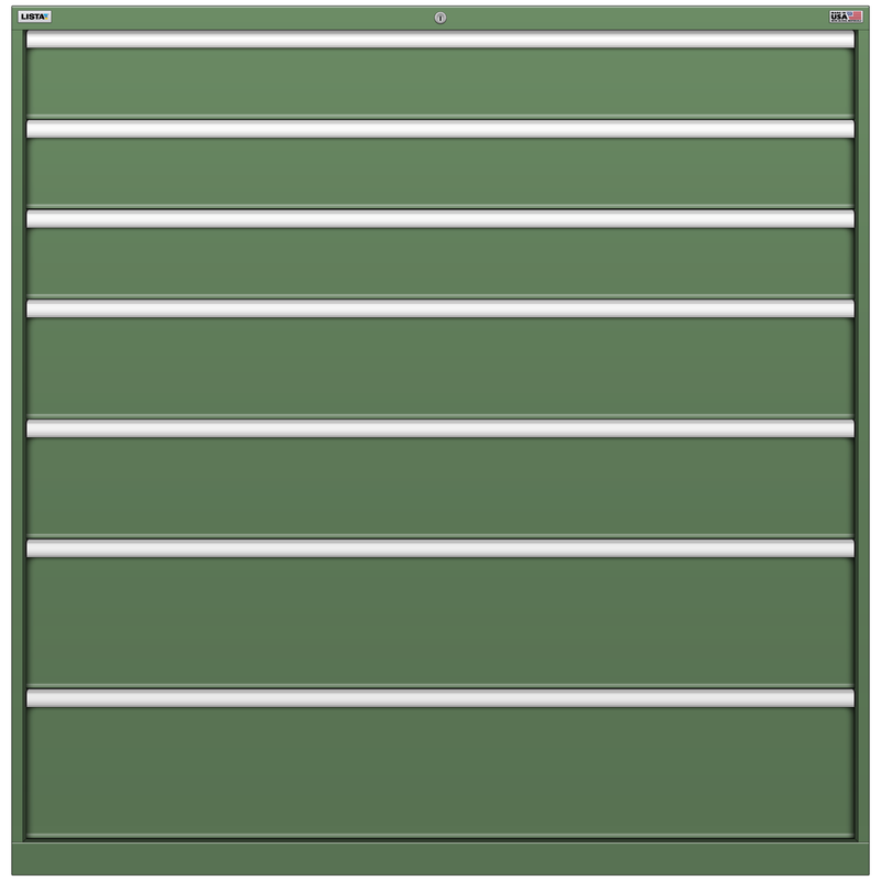 LISTA Drawer Cabinet, 7 Drawer, 56.3" W 28.5" D 57.1" H (DW1350-0702F)
