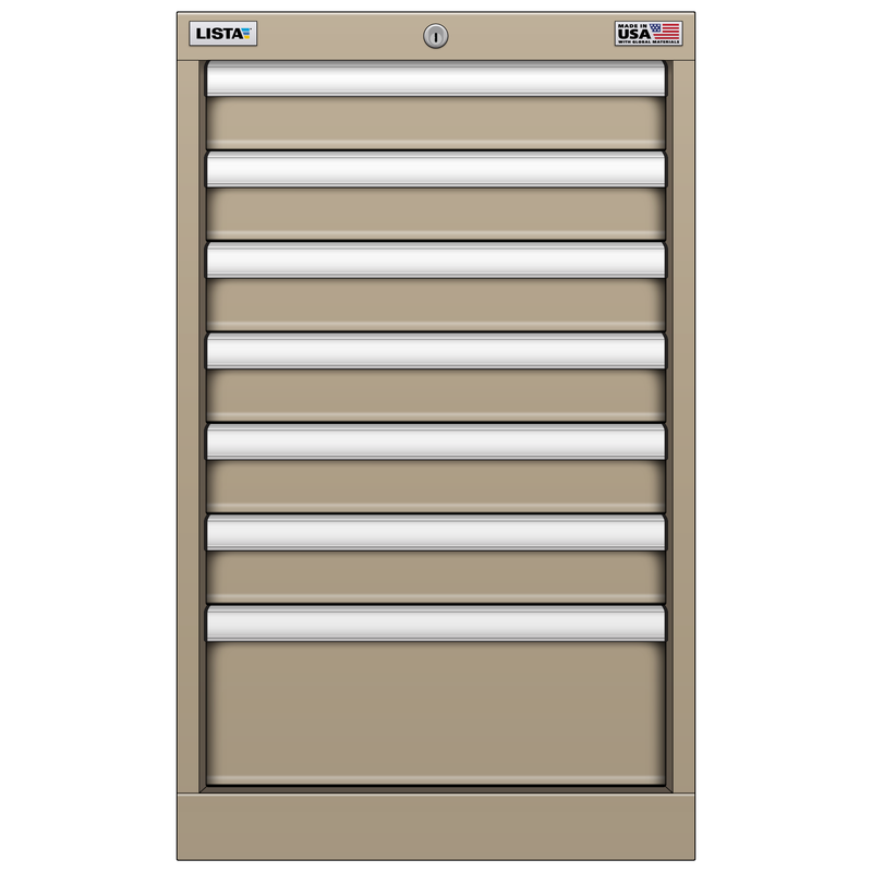 LISTA Drawer Cabinet, 7 Drawer, 16.9" W 28.5" D 27.6" H (NW0600-0703N)