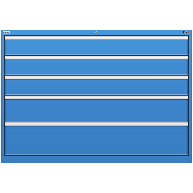 LISTA Stationary Cabinet, Shallow, 5 Drawer, 56.3" W 22.5" D 39.4" H (HT0900-0501F)