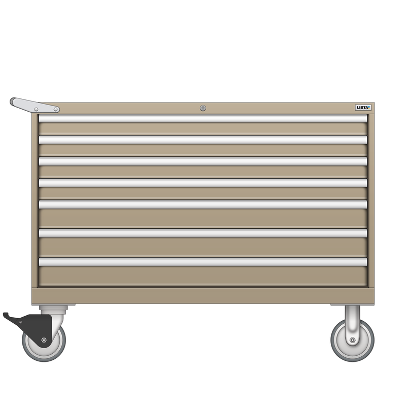 LISTA Mobile Cabinet, 7 Drawer, 47.0" W 28.5" D 35.6" H (MW0600-0701F-M)