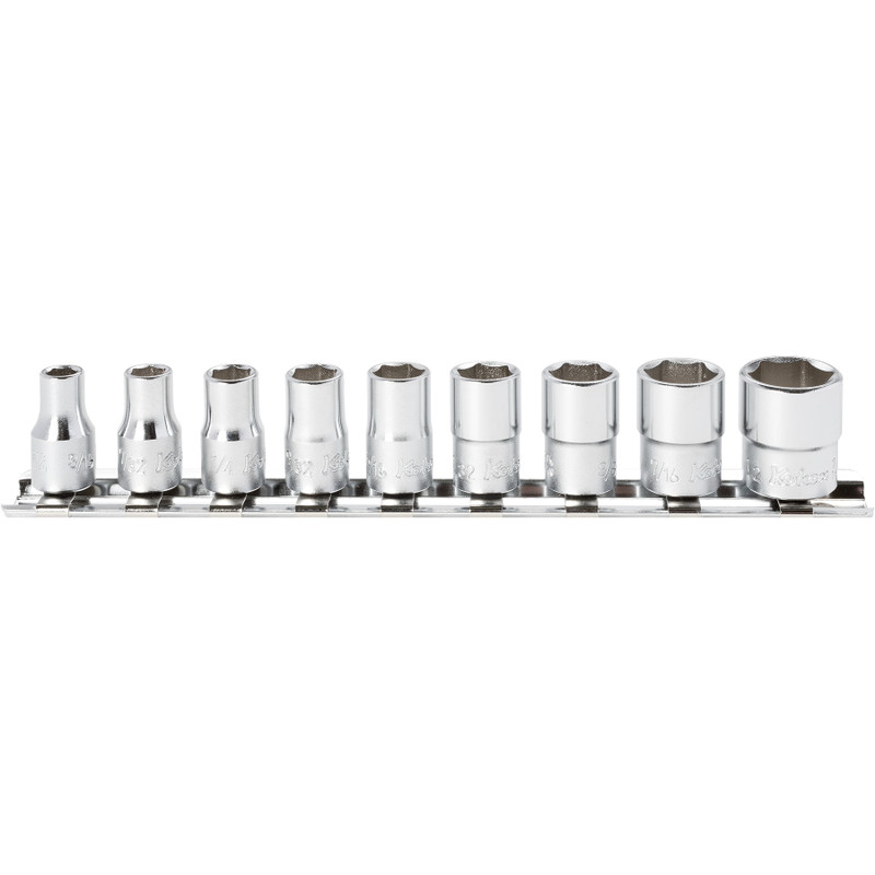 Ko-ken 1/4" Socket Set, 6-Point SAE, 9 pcs (RS2400A/9)