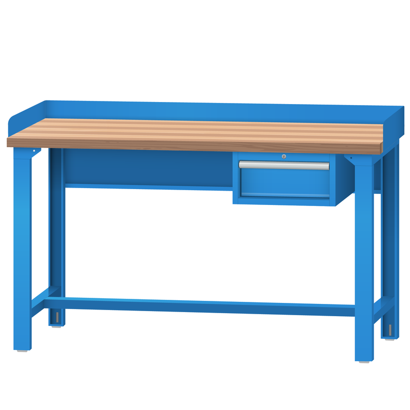 LISTA Industrial Workbench, w/ Hanging Cabinet, 60" W x 30" D x 35.25" H (WB1101-6030)