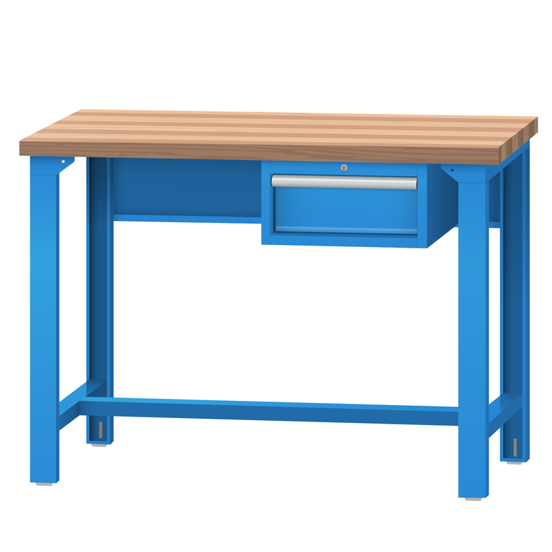 LISTA Industrial Workbench, w/ Hanging Cabinet, 48" W x 30" D x 35.25" H (WB1100-4830)