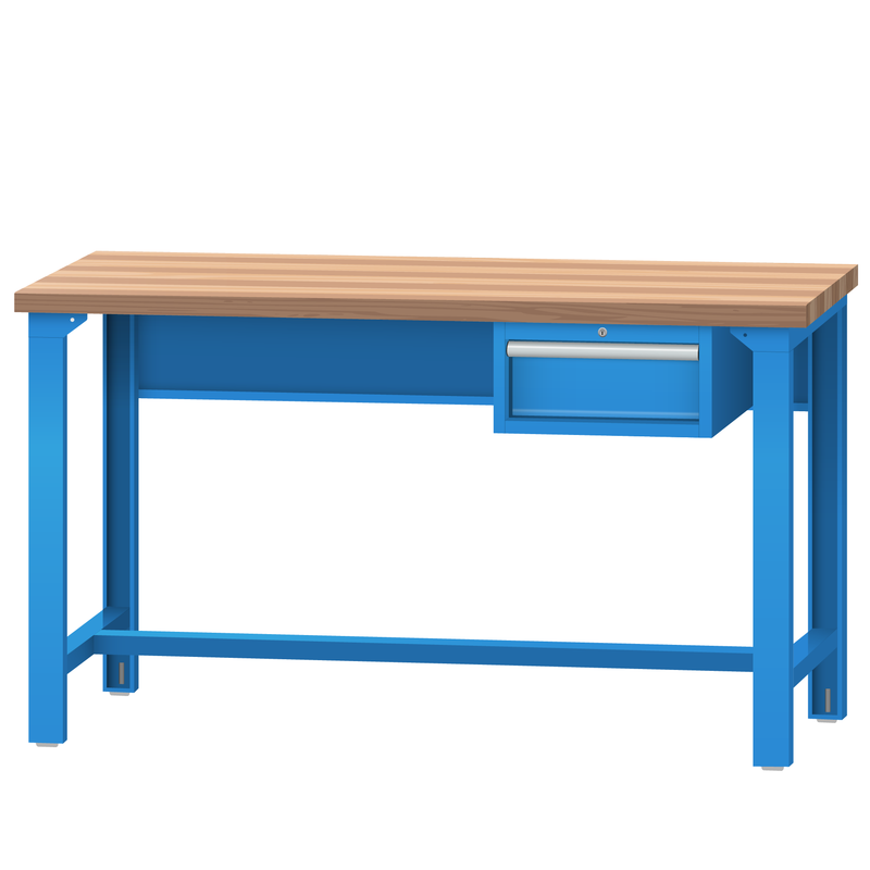 LISTA Industrial Workbench, w/ Hanging Cabinet, 60" W x 30" D x 35.25" H (WB1100-6030)