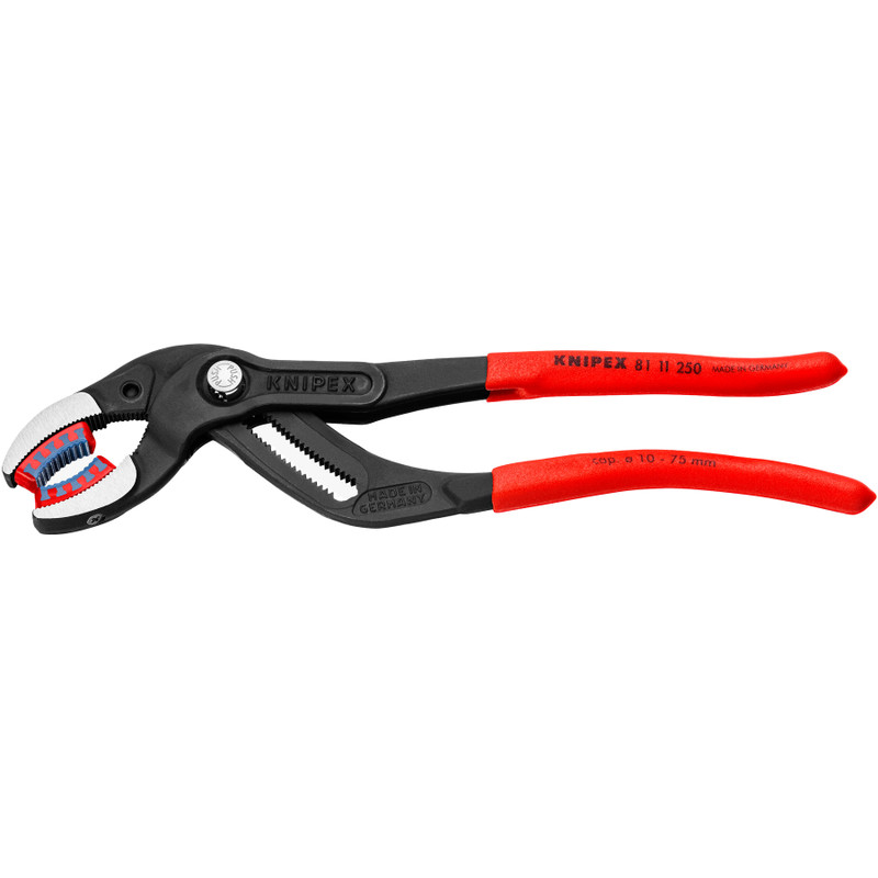KNIPEX Pipe Gripping Pliers, w/ Plastic Jaws, 10" (81 11 250)