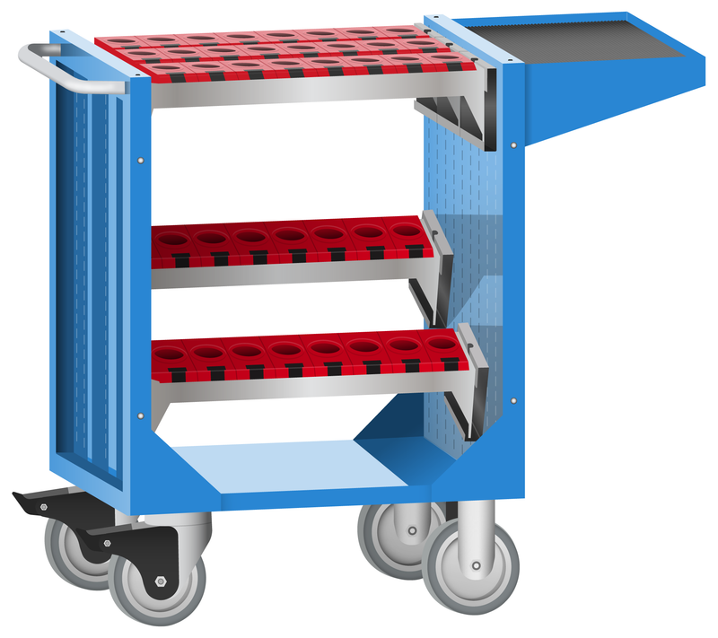 LISTA CNC Tool Cart, 5 Row (B220-C)