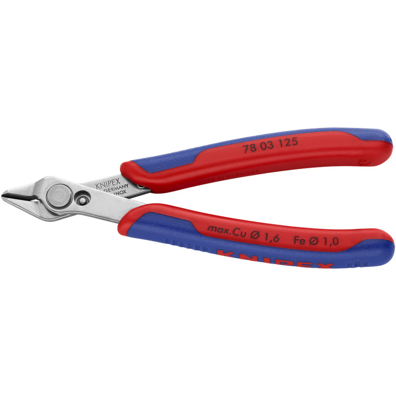 KNIPEX Electronics Super Knips®, Stainless Steel, 5" (78 03 125)
