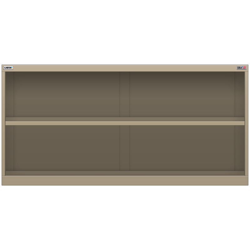 LISTA Shelf Cabinet, 2 Shelf, 56.3" W 28.5" D 27.6" H (X-DW0600-TSC)