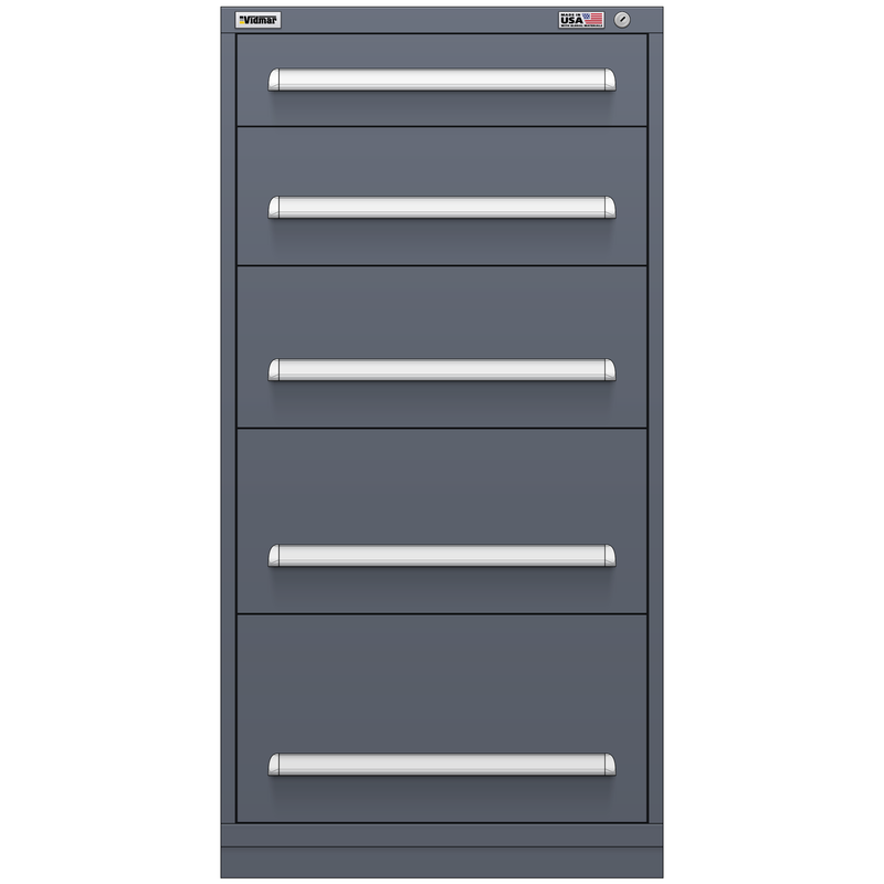 Vidmar Drawer Cabinet, 6 Drawer, 30" W 27.8" D 59" H (SCU3399AL)