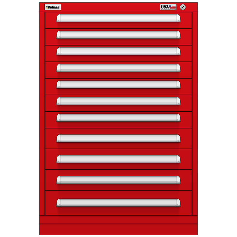 Vidmar Drawer Cabinet, 12 Drawer, 30" W 27.8" D 44" H (SEP2004AL)