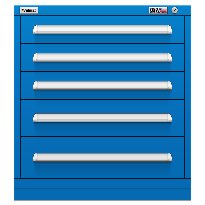 Vidmar Drawer Cabinet, 6 Drawer, 30" W 27.8" D 33" H (SCU1012AL)