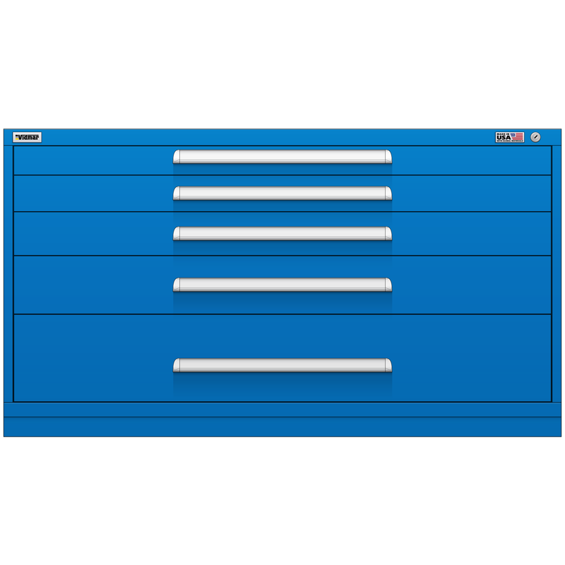 Vidmar Drawer Cabinet, 6 Drawer, 60" W 27.8" D 33" H (RP1149AL)