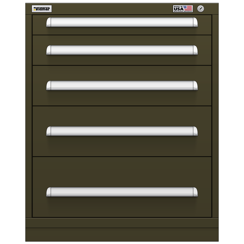 Vidmar Drawer Cabinet, 6 Drawer, 30" W 27.8" D 37" H (SCU1917AL)