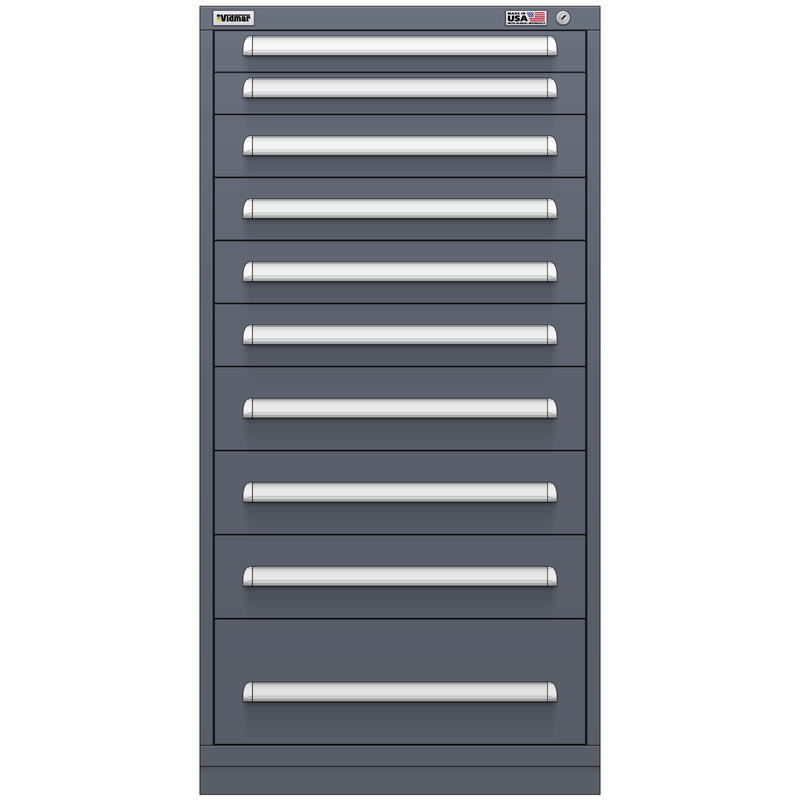 Vidmar Drawer Cabinet, 11 Drawer, 30" W 27.8" D 59" H (SEP3126AL)