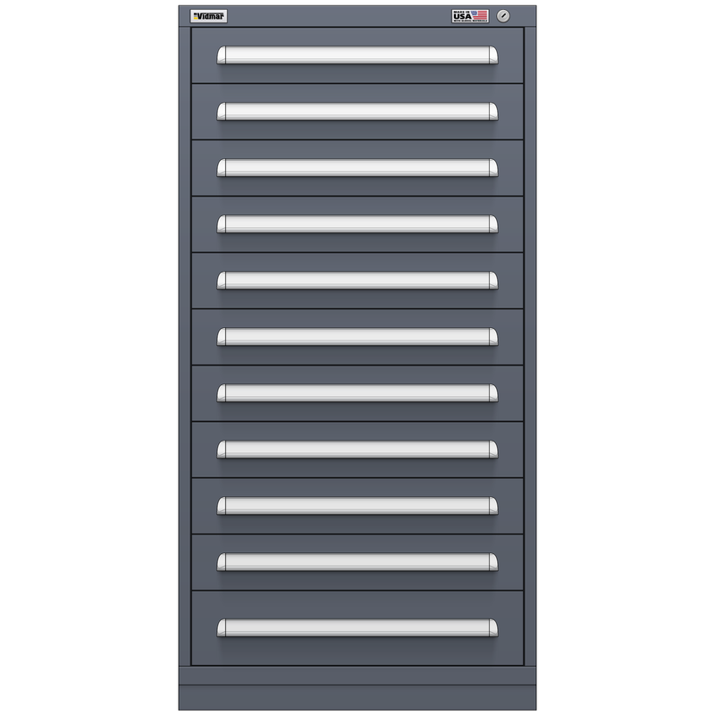 Vidmar Drawer Cabinet, 12 Drawer, 30" W 27.8" D 59" H (SCU3067AL)