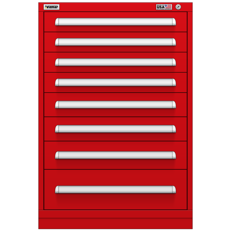 Vidmar Drawer Cabinet, 10 Drawer, 30" W 27.8" D 44" H (SEP2025AL)