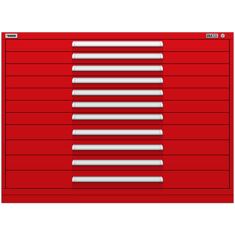 Vidmar Drawer Cabinet, 12 Drawer, 60" W 27.8" D 44" H (RP2149AL)