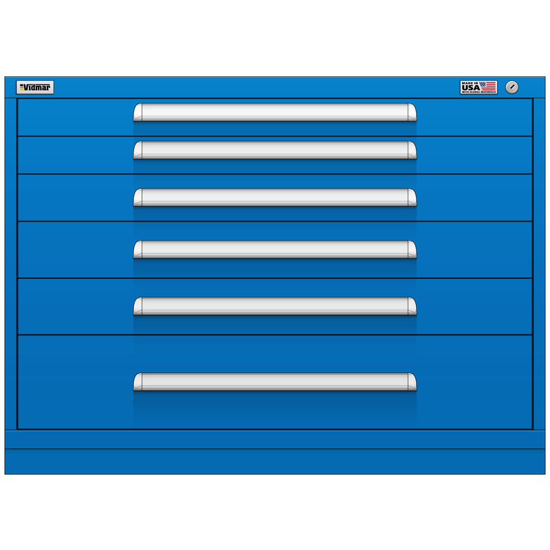 Vidmar Drawer Cabinet, 7 Drawer, 45" W 27.8" D 33" H (RP1198AL)