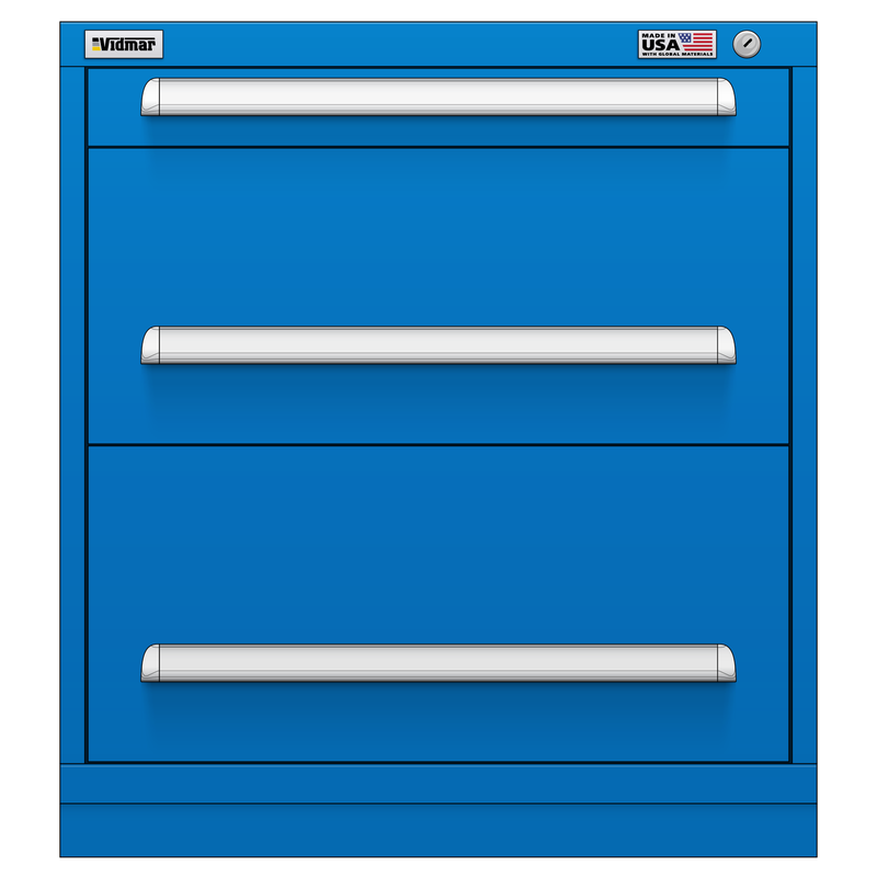 Vidmar Drawer Cabinet, 4 Drawer, 30" W 27.8" D 33" H (SCU1072AL)