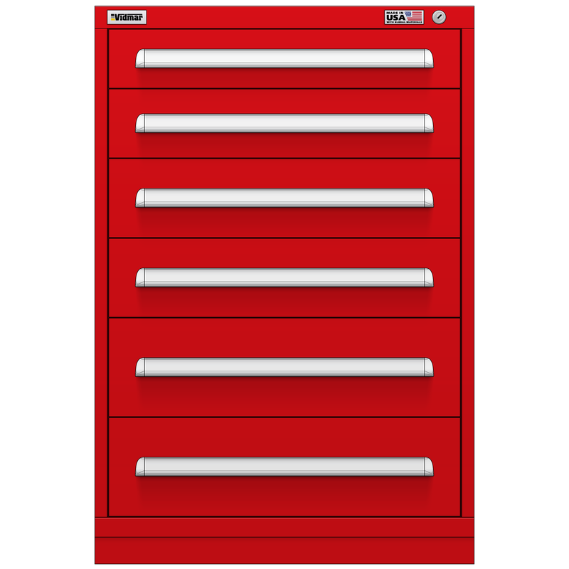 Vidmar Drawer Cabinet, 7 Drawer, 30" W 27.8" D 44" H (SCU2066AL)