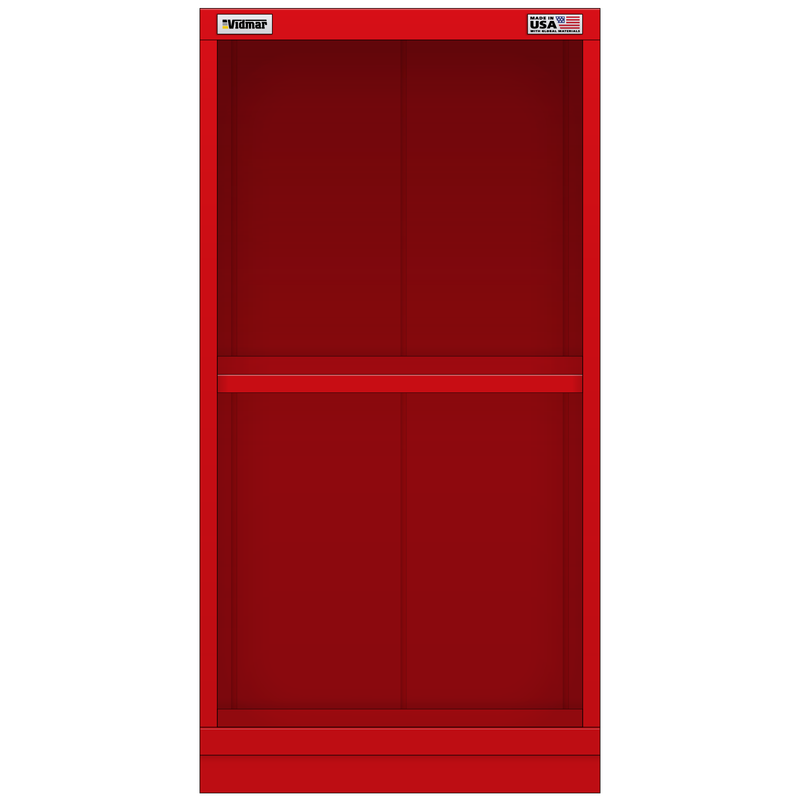 Vidmar Shelf Cabinet, 2 Shelf, 22.5" W 27.8" D 44" H (SVS2451A)