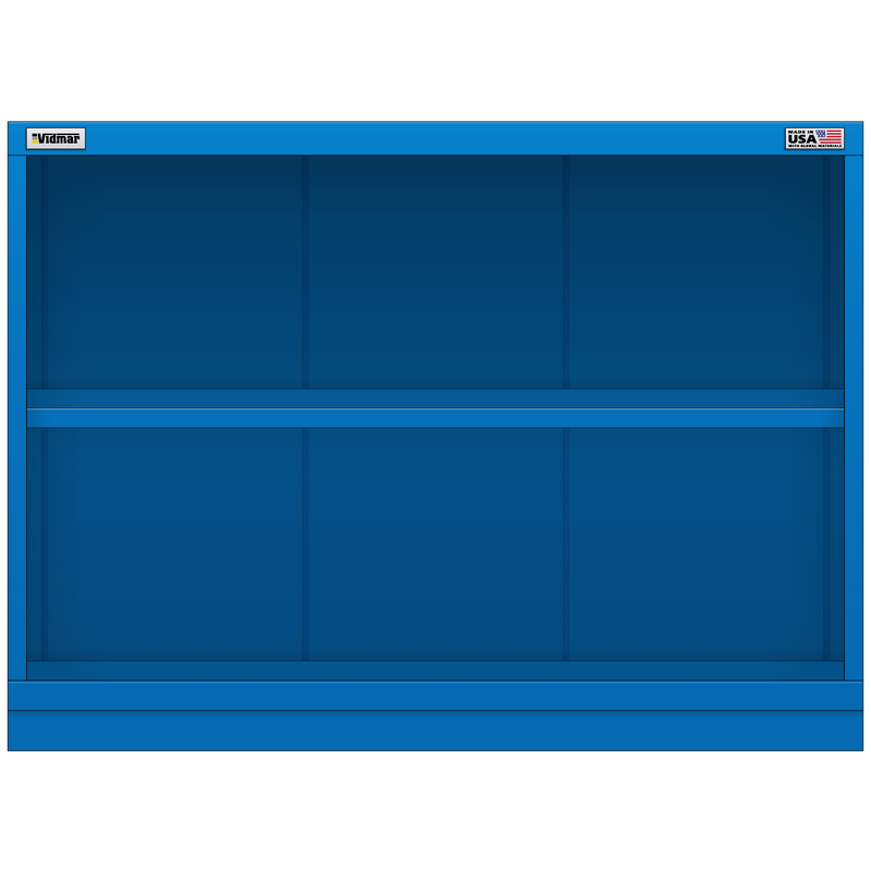 Vidmar Shelf Cabinet, 2 Shelf, 45" W 21.4" D 33" H (XLS1751A)