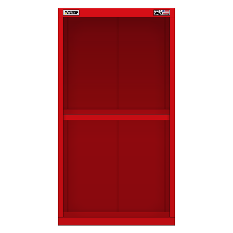 Vidmar Stacking Overhead Shelf Cabinet, 2 Shelf, 22.5" W 27.8" D 42" H (SVO2451A)