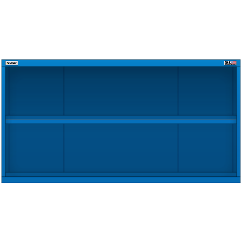 Vidmar Overhead Shelf Cabinet, 2 Shelf, 60" W 27.8" D 31" H (DWO1751A)