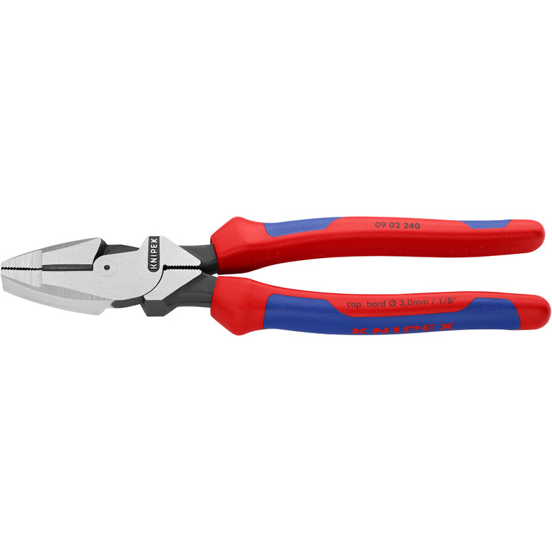 KNIPEX High-Leverage Lineman’s Pliers, Multi-Component, 9-1/2” (09 02 240)