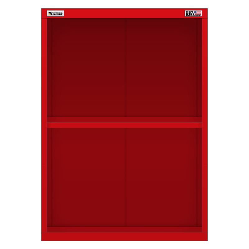Vidmar Overhead Shelf Cabinet, 2 Shelf, 30" W 27.8" D 42" H (OS245X1A)