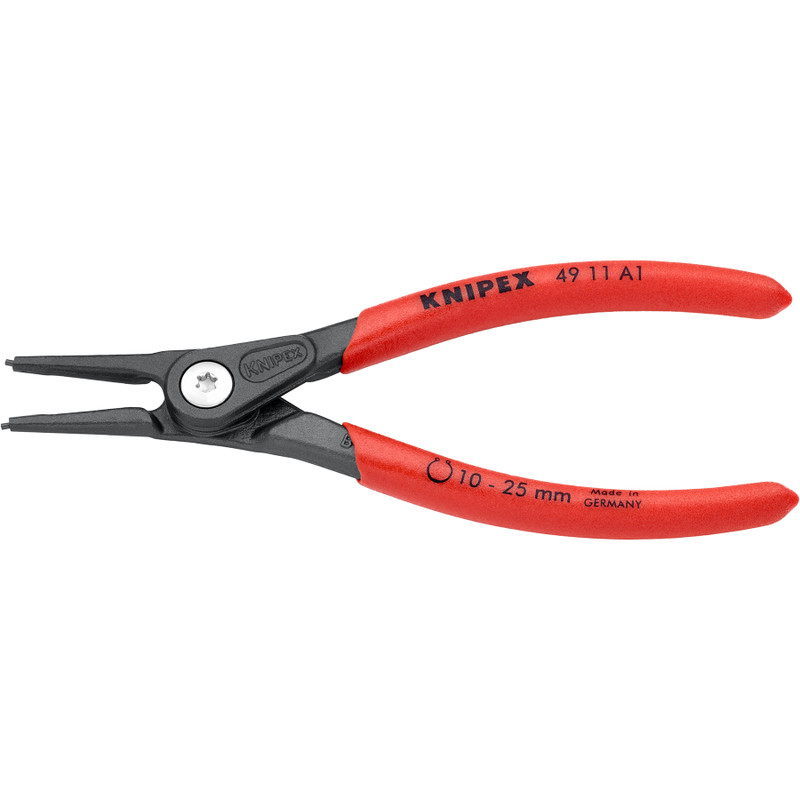 KNIPEX Precision Circlip Pliers, External 10–25 mm, Straight (49 11 A1)