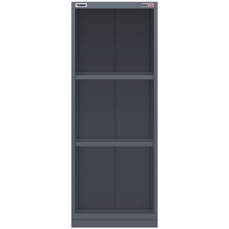Vidmar Shelf Cabinet, 3 Shelf, 22.5" W 21.4" D 59" H (SLS3402A)