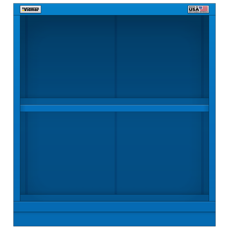 Vidmar Shelf Cabinet, 2 Shelf, 30" W 21.4" D 33" H (LWS1751A)