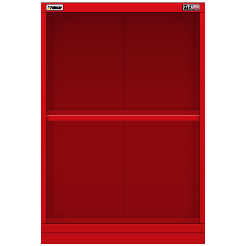Vidmar Shelf Cabinet, 2 Shelf, 30" W 21.4" D 44" H (LWS2451A)