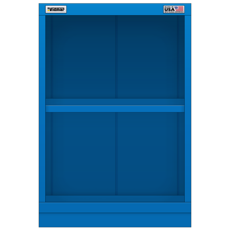 Vidmar Shelf Cabinet, 2 Shelf, 22.5" W 27.8" D 33" H (SVS1751A)
