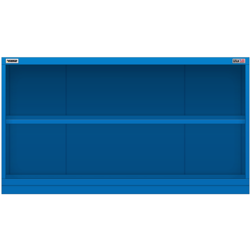 Vidmar Shelf Cabinet, Shallow, 2 Shelf, 60" W 21.4" D 33" H (DLS1751A)