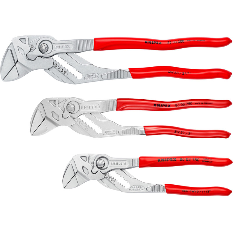 KNIPEX Pliers Wrench Set, 3 pcs (00 20 06 US2)