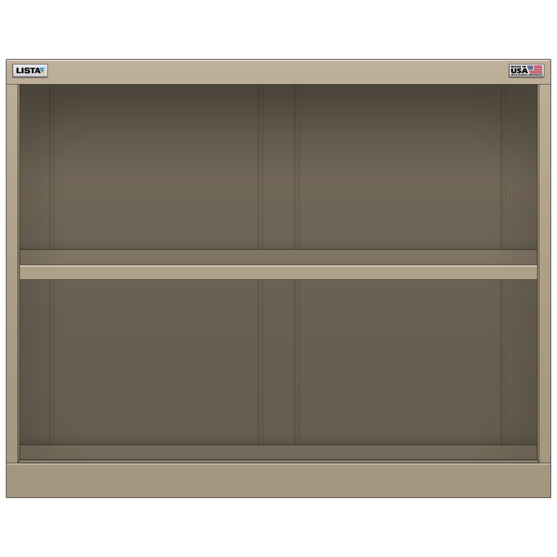 LISTA Shelf Cabinet, 2 Shelf, 34.3" W 22.5" D 27.6" H (X-ES0600-TSC)